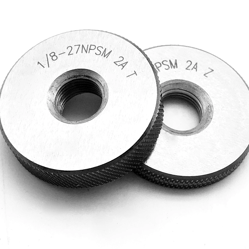 Npsm Cylindrical Screw Master Ring Gage Go And No Go Thread Ring Gauge: 1/8~6 Npsm Thread Pitch Gauge