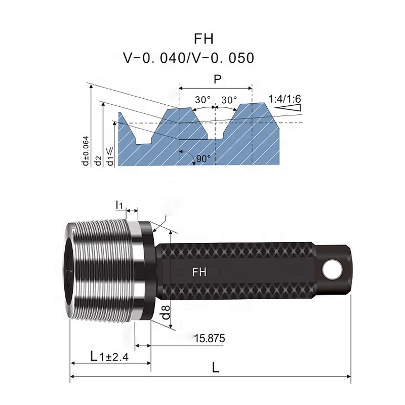 Working plug gauge for thread of oil drill joint API Thread Gauges 3 1/2~6 5/8 FH