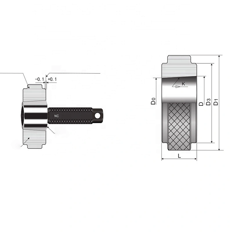 API Thread Gauges Working plug gauge for thread of oil drill joint NC 23~77
