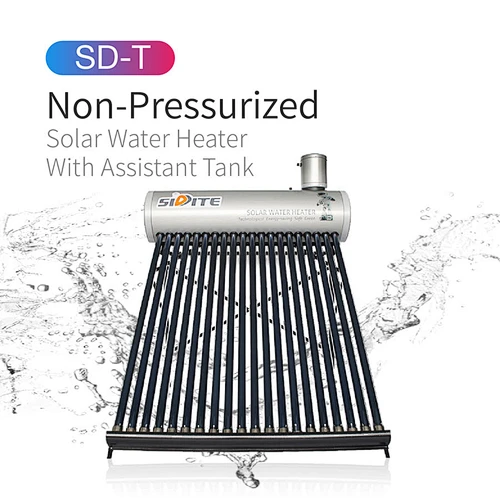 NON-PRESSURIZED SOLAR WATER HEATER WITH ASSISTANT TANK SD-T