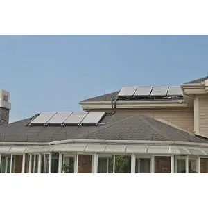 THE SPILT SOLAR HEATING SYSTEM IN LIUYING PARK VILLA IN TONGXIANG