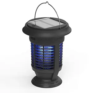 Rainproof Solar Garden Light with UV LED Mosquito Killer Tube Lamp