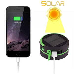 Telescope Solar LED Camping Lantern with Phone Charger