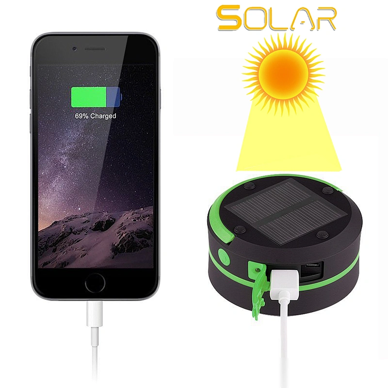 Telescope Solar LED Camping Lantern with Phone Charger