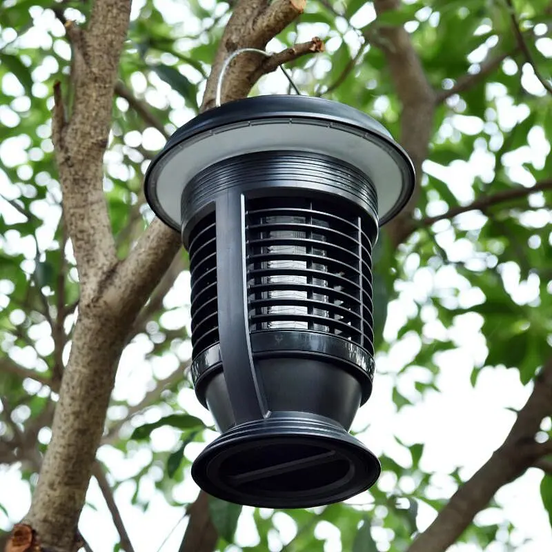 Rainproof Solar Garden Light with UV LED Mosquito Killer Tube Lamp