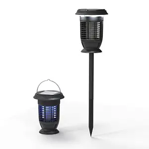 Rainproof Solar Garden Light with UV LED Mosquito Killer Tube Lamp
