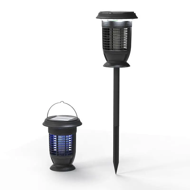 Rainproof Solar Garden Light with UV LED Mosquito Killer Tube Lamp