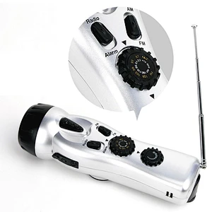 High Sentitive Portable Radio Emergency with Flashlight AM FM