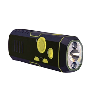 Portable Handheld USB Mini Fm Crank Radio Flashlight with USB