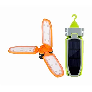 New Solar Bright Collapsible Lantern Light Rechargeable Camping Lantern