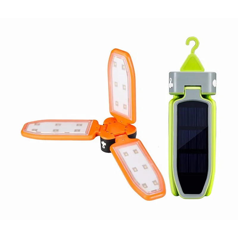 New Solar Bright Collapsible Lantern Light Rechargeable Camping Lantern