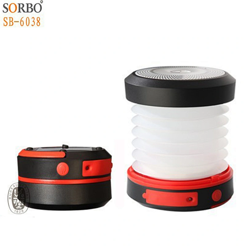 Telescope Solar LED Camping Lantern with Phone Charger