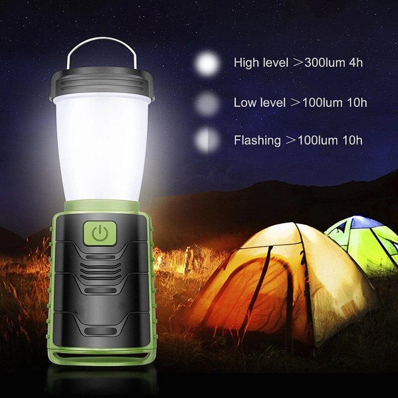 Portable USB LED Camp Lantern with Removable Lights