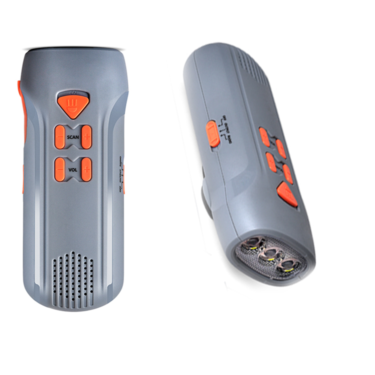 Hand Crank Emergency Radio Charger Flashlight