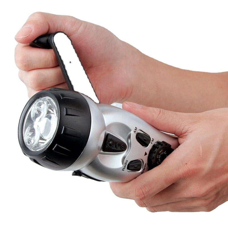 High Sentitive Portable Radio Emergency with Flashlight AM FM