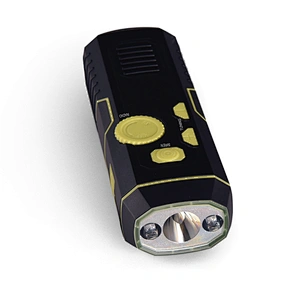 Portable Handheld USB Mini Fm Crank Radio Flashlight with USB