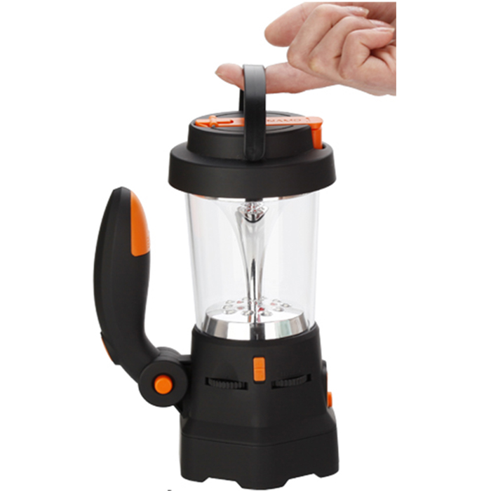 SOS Distress Signal Flashlight with Cranking Radio for Outdoor SOS Siren