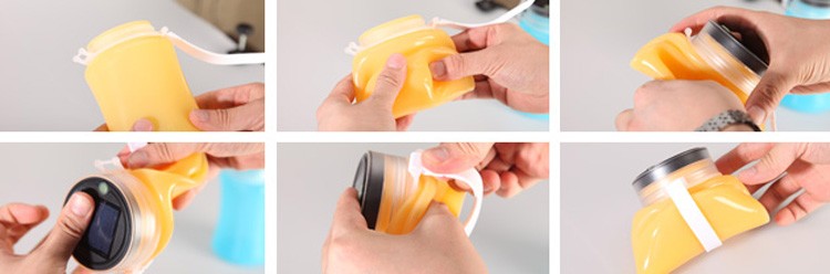 solar charging camping light