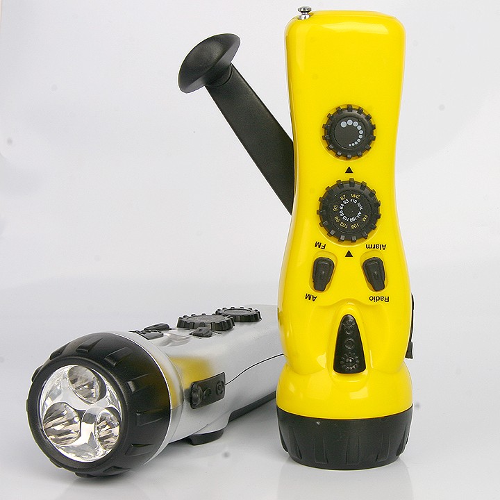 emergency radio and flashlight