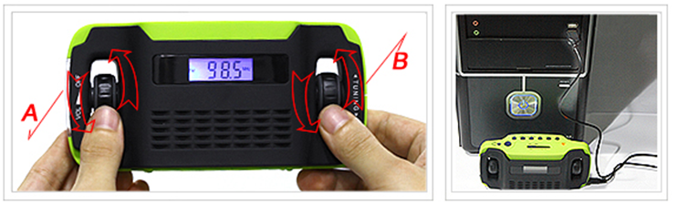 high quality emergency solar radio flashlight