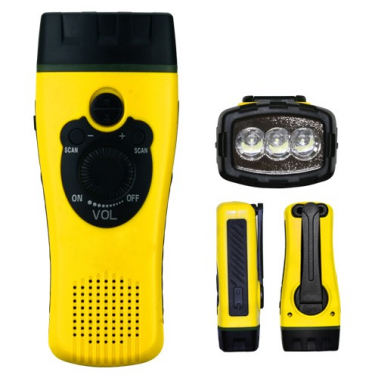 portable radio flashlight