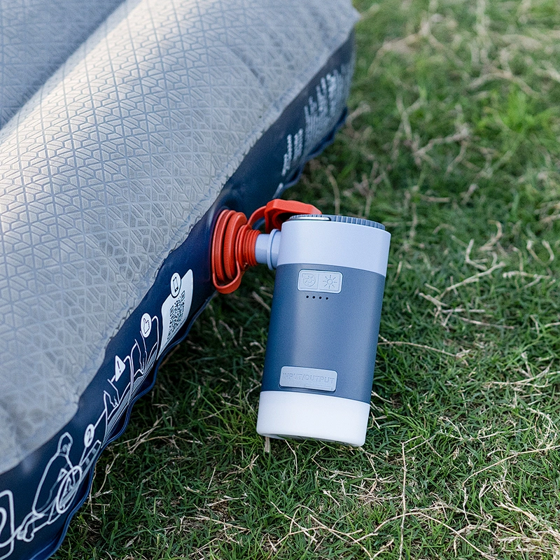 4-in 1 New Genetation Waterproof Solar USB Rechargebale Air Pump for Beach Ball,Air Mattresses, Kayaks with 4000 mAh Power Bank