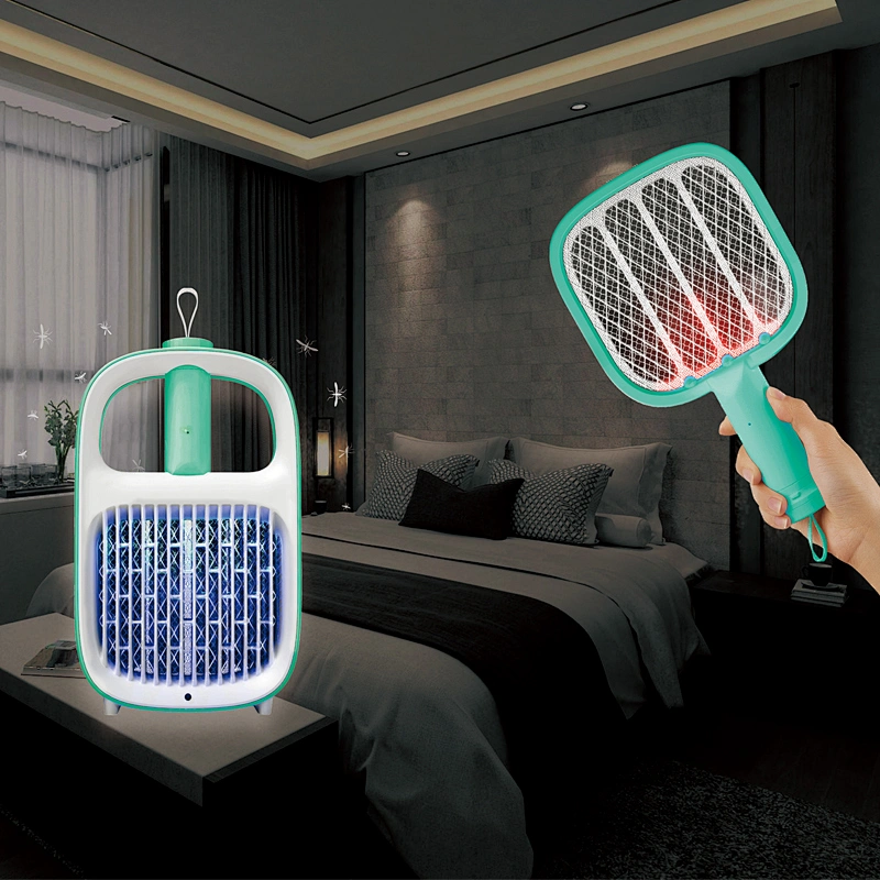 Intelabe Bug Zapper, Mosquito Killer USB Rechargeable Electric Fly Swatter for Home, Outdoor, Powerful Grid
