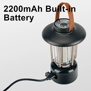 Outdoor Rechargeable Electric Tent Torch Camping Lamp Tactical  Led Camping Light Camping  Lantern With Hanging For Cam