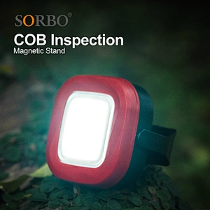 LED COB Work Light 180 Degree Rotate USB Rechargeable Anti-skidding Car Inspection Cordless Working Lamp with Magnet and Hook