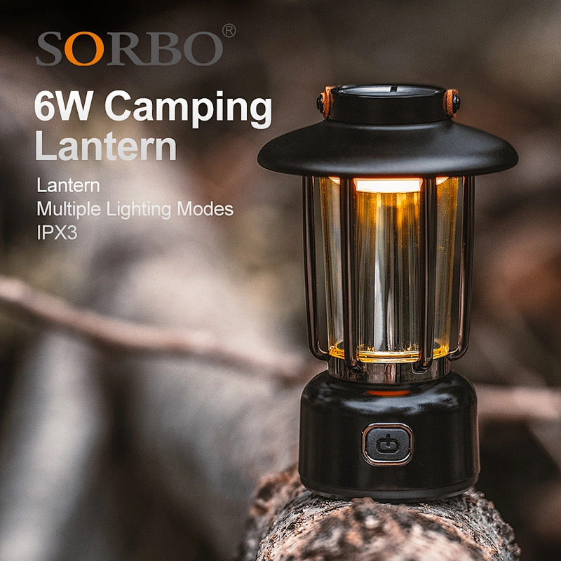 Outdoor Rechargeable Electric Tent Torch Camping Lamp Tactical  Led Camping Light Camping  Lantern With Hanging For Cam