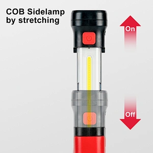 Portable  Outdoor Camping  Usb Rechargeable Cob Led Work  Light Lamp Flashlight Super Bright With Magnet