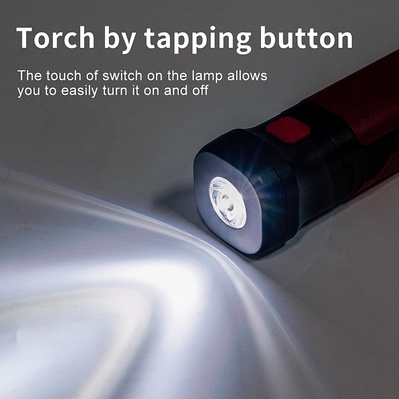 Portable  Outdoor Camping  Usb Rechargeable Cob Led Work  Light Lamp Flashlight Super Bright With Magnet