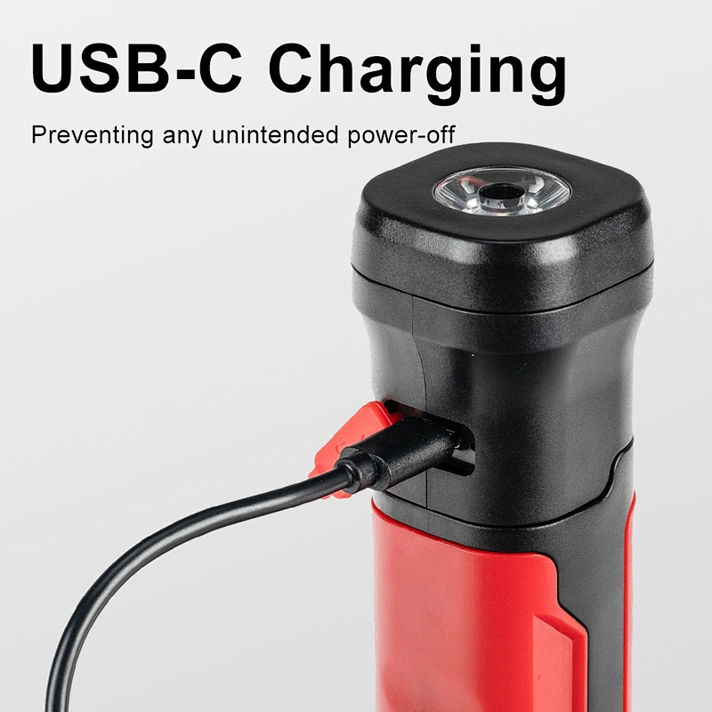Portable  Outdoor Camping  Usb Rechargeable Cob Led Work  Light Lamp Flashlight Super Bright With Magnet