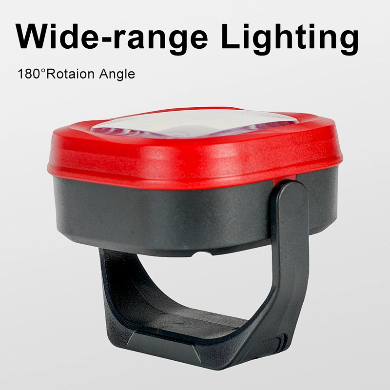LED COB Work Light 180 Degree Rotate USB Rechargeable Anti-skidding Car Inspection Cordless Working Lamp with Magnet and Hook