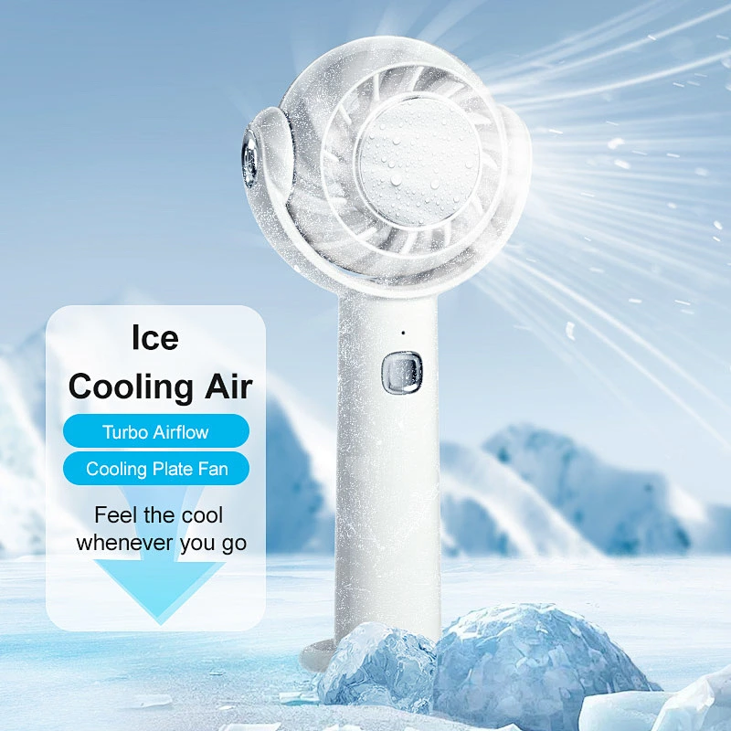 Cheap 3 Speed Table Portable USB Rechargeable Electric Hand Ice Cold Compress  Mini Fan