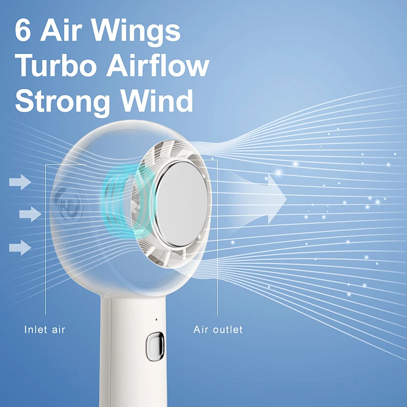 Cheap 3 Speed Table Portable USB Rechargeable Electric Hand Ice Cold Compress  Mini Fan