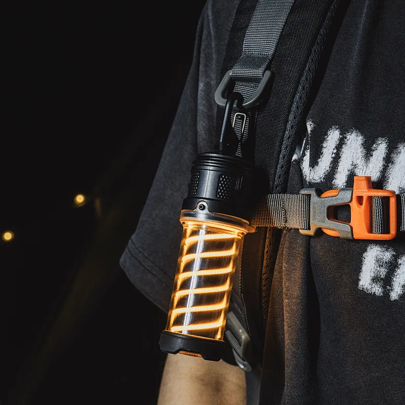 Waterproof Portable Outdoor Retro Camp Light   Camping Lantern Rechargeable Led Camping Lamp with Power Bank