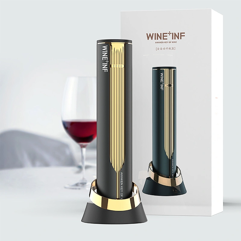 Rechargeable Custom Automatic Bottle Opener  Electric Wine Opener  Corkscrew Set Gift Box With Batteries
