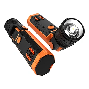 Rechargeable LED Flashlight 1000Lm Emergency Work Light with Magnetic Base