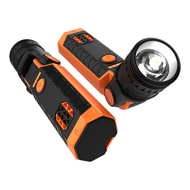 Rechargeable LED Flashlight 1000Lm Emergency Work Light with Magnetic Base