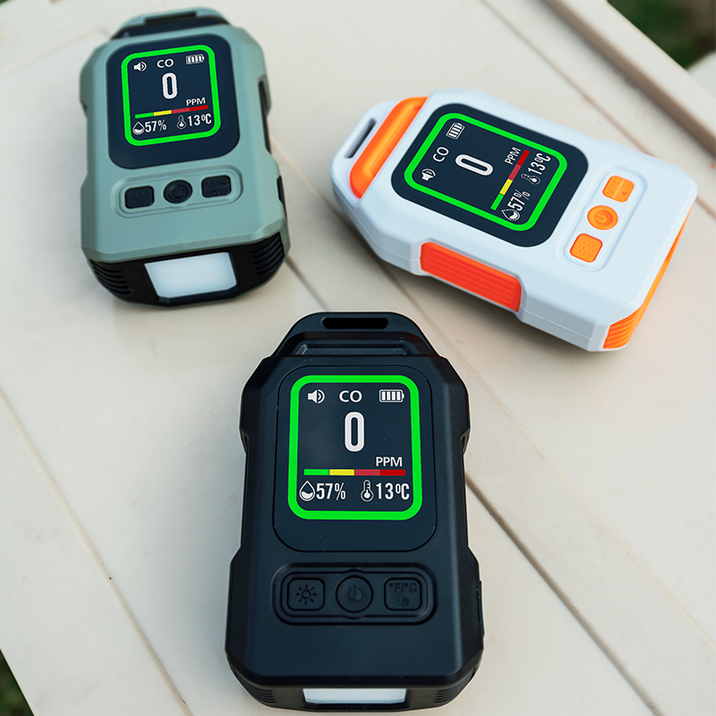 Portable Outdoor Camping Safe Digital Display  CO Gas Detector With Temperature and Humidity Buzzer Alert Function