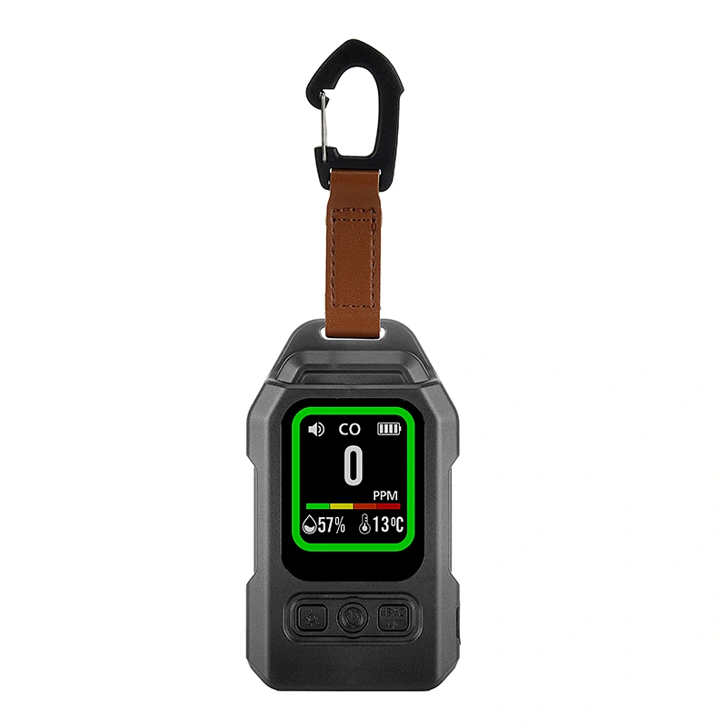 Portable Outdoor Camping Safe Digital Display  CO Gas Detector With Temperature and Humidity Buzzer Alert Function