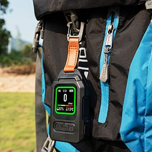 Portable Outdoor Camping Safe Digital Display  CO Gas Detector With Temperature and Humidity Buzzer Alert Function
