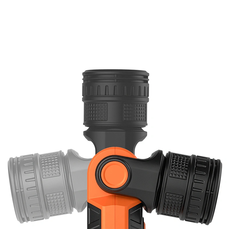 Rechargeable LED Flashlight 1000Lm Emergency Work Light with Magnetic Base