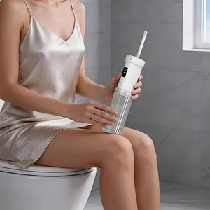 210ml Portable Bidet Electric Travel Bidet Digital Display USB-C Rechargeable IPX7 Waterproof Handheld Peri Bottle Sprayer