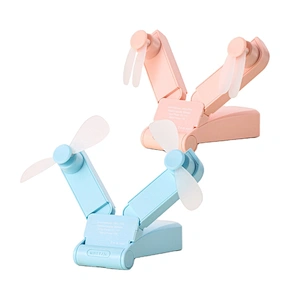 Promotional various durable using folding fan blade-small size hand electric portable usb mini fan
