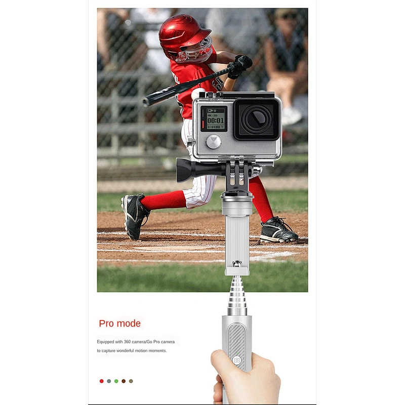 One-piece design high-quality rechargeable lithium batterie bluetooth flexible tripod selfie stick