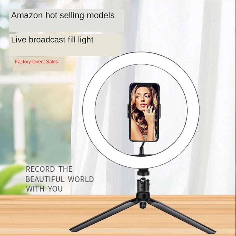 Mini 19cm 3000-6500K color temperature tripod led circle portable ring light led