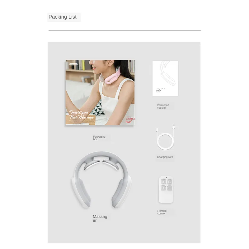 Electric neck massager u shaped pillow multifunctional portable shoulder cervical massager outdoor home car relaxing massage