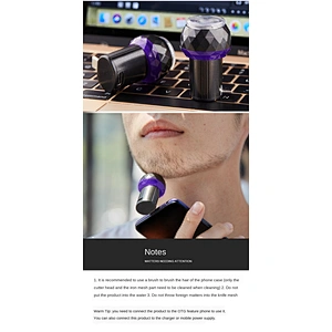 Ultraviolet ray sterilization compact and portable uv electric shavers for men